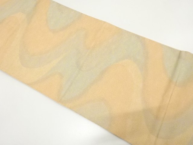 砂子綴れ　流水模様織り出し　全通袋帯